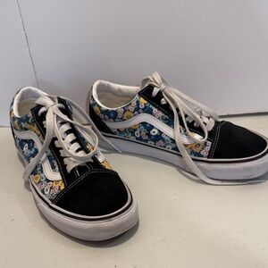 Vans Old Skool Floral Skate Shoes 7